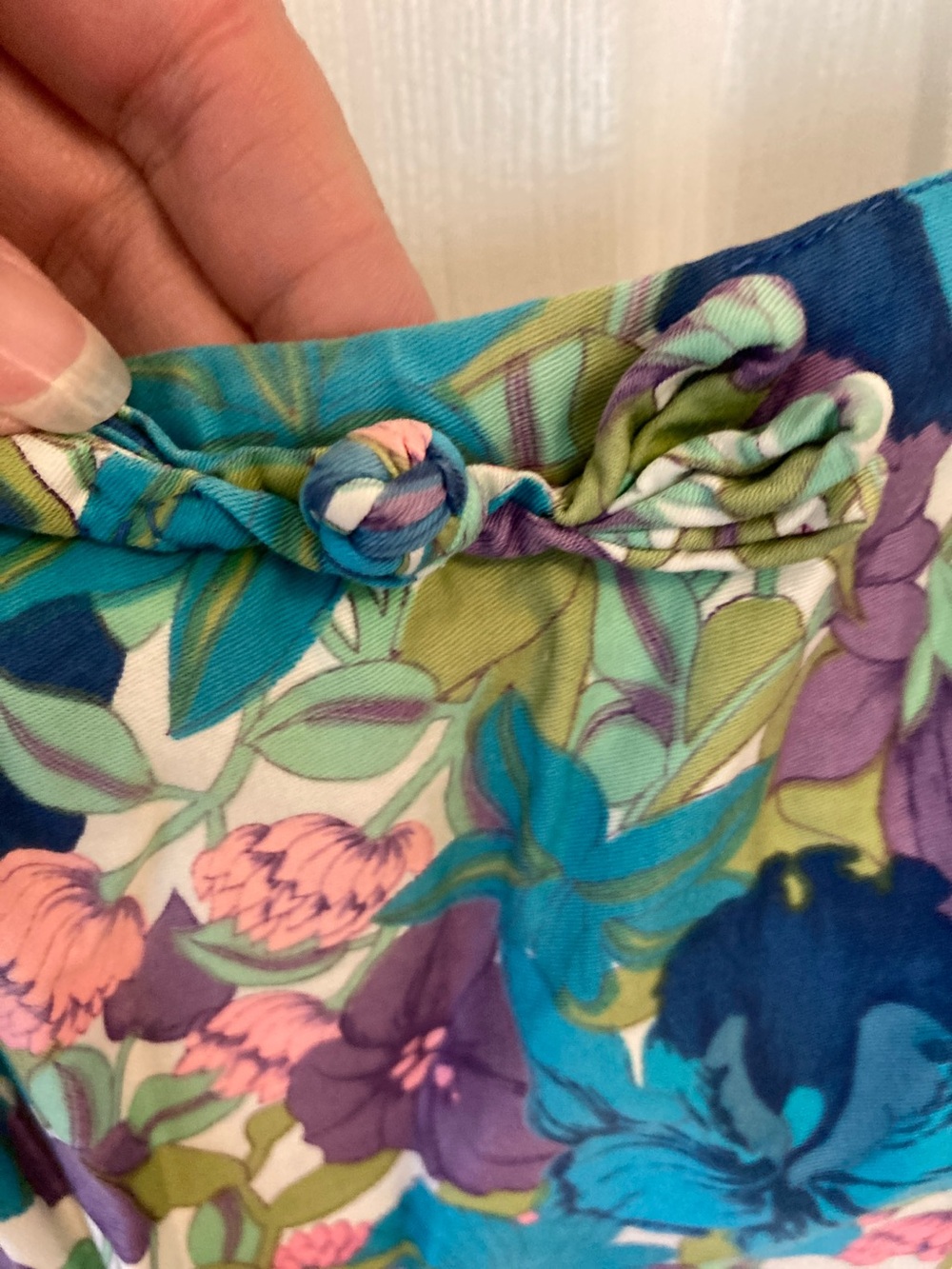 VTG Kahala Hawaii One-Piece Swim Romper in Teal & Purple - Picture 5 of 13